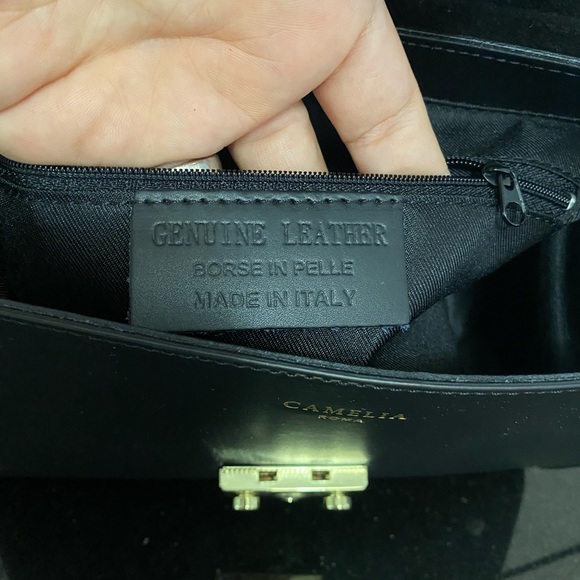 Camelia Roma leather shoulder Black handbag - Picture 9 of 14